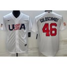 Men's USA #46 Paul Goldschmidt White 2023 World Baseball Classic Cool Base Jersey
