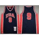 Men's USA #9 Michael Jordan Navy 1984 Olympic Swingman Jersey