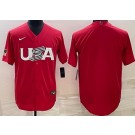 Men's USA Blank Red 2023 World Baseball Classic Cool Base Jersey