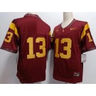 Men's USC Trojans #13 Caleb Williams Red FUSE College Football Jersey