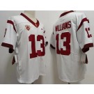 Men's USC Trojans #13 Caleb Williams White College Football Jersey