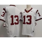 Men's USC Trojans #13 Caleb Williams White FUSE College Football Jersey