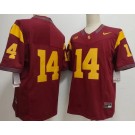 Men's USC Trojans #14 Jayden Maiava Limited Red College Football Jersey