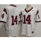 Men's USC Trojans #14 Jayden Maiava Limited White College Football Jersey
