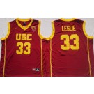 Men's USC Trojans #33 Lisa Leslie Red College Basketball Jersey