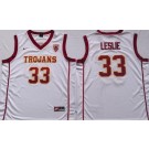 Men's USC Trojans #33 Lisa Leslie White College Basketball Jersey