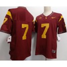 Men's USC Trojans #7 Miller Moss Red FUSE College Football Jersey