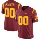 Men's USC Trojans Customized Limited Red College Football Jersey
