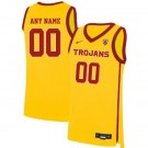 Men's USC Trojans Customized Yellow 2019 College Basketball Jersey