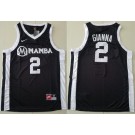 Men's Uconn Huskies #2 Gianna Bryant Gigi Forever Mamba Black Swingman Basketball Jersey