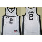 Men's Uconn Huskies #2 Gianna Bryant Gigi Forever Mamba White Swingman Basketball Jersey