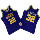 Men's Utah Jazz #32 Karl Malone Purple 1991 Throwback Swingman Jersey