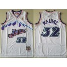 Men's Utah Jazz #32 Karl Malone White 1996 Hollywood Classic Swingman Jersey