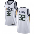 Men's Utah Jazz #32 Karl Malone White Icon Hot Press Jersey