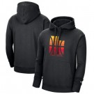 Men's Utah Jazz Black 2021 City Edition Essential Logo Fleece Pullover Hoodie