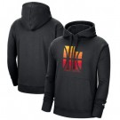 Men's Utah Jazz Black 2021 City Edition Essential Logo Fleece Pullover Hoodie