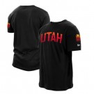 Men's Utah Jazz Black City Printed T Shirt 211084