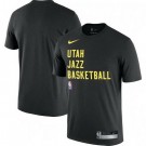 Men's Utah Jazz Black Sideline Legend Performance Practice T Shirt