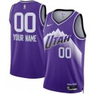 Men's Utah Jazz Custom Purple 2023 City Icon Heat Press Jersey