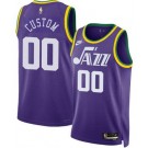 Men's Utah Jazz Custom Purple 2023 Classic Icon Heat Press Jersey