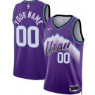 Men's Utah Jazz Custom Purple Heat Press Jersey