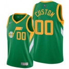 Men's Utah Jazz Customized Green 2021 Earned Stitched Swingman Jersey