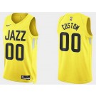 Men's Utah Jazz Customized Yellow 2022 Icon Swingman Jersey