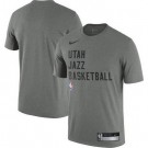 Men's Utah Jazz Gray Sideline Legend Performance Practice T Shirt