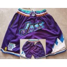 Men's Utah Jazz Purple Classic Just Don Shorts