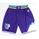 Men's Utah Jazz Purple Throwback Swingman Shorts
