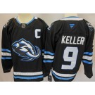 Men's Utah Mammoth #9 Clayton Keller Black Authentic Jersey