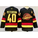 Men's Vancouver Canucks #40 Elias Pettersson Black Alternate Authentic Jersey