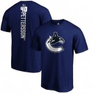 Men's Vancouver Canucks #40 Elias Pettersson Blue Printed T Shirt 112150