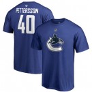 Men's Vancouver Canucks #40 Elias Pettersson Blue Printed T Shirt 112513
