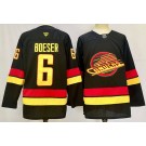 Men's Vancouver Canucks #6 Brock Boeser Black Alternate Authentic Jersey