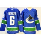 Men's Vancouver Canucks #6 Brock Boeser Blue Authentic Jersey