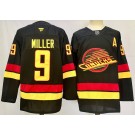 Men's Vancouver Canucks #9 JT Miller Black Alternate Authentic Jersey
