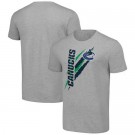 Men's Vancouver Canucks Starter Gray Color Scratch T Shirt