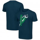 Men's Vancouver Canucks Starter Navy Color Scratch T Shirt