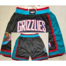 Men's Vancouver Grizzlies Black Classic Just Don Shorts