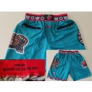 Men's Vancouver Grizzlies Green 1995 Just Don Shorts