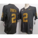 Men's Vanderbilt Commodores #2 Diego Pavia Black Gold College Football Jersey