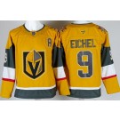 Men's Vegas Golden Knights #9 Jack Eichel Gold Authentic Jersey