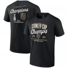 Men's Vegas Golden Knights Black 2023 Stanley Cup Champions T Shirt 306107