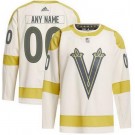 Men's Vegas Golden Knights Customized Cream 2024 NHL Winter Classic Authentic Jersey