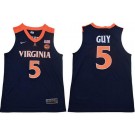 Men's Virginia Cavaliers #5 Kyle Guy Navy College Basketball Jersey