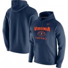 Men's Virginia Cavaliers Navy Football Oopty Oop Club Fleece Pullover Hoodie