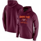 Men's Virginia Tech Hokies Maroon Football Oopty Oop Club Fleece Pullover Hoodie