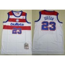 Men's Washington Bullets #23 Michael Jordan Whtie 2002 Throwback Swingman Jersey