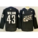 Men's Washington Capitals #43 Tom Wilson Black 50th Authentic Jersey